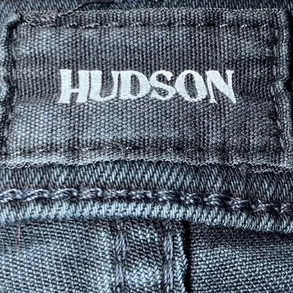 Hudson Jeans Nico Mid Rise Super Skinny Jeans in Faded Black Wash Women’s 27